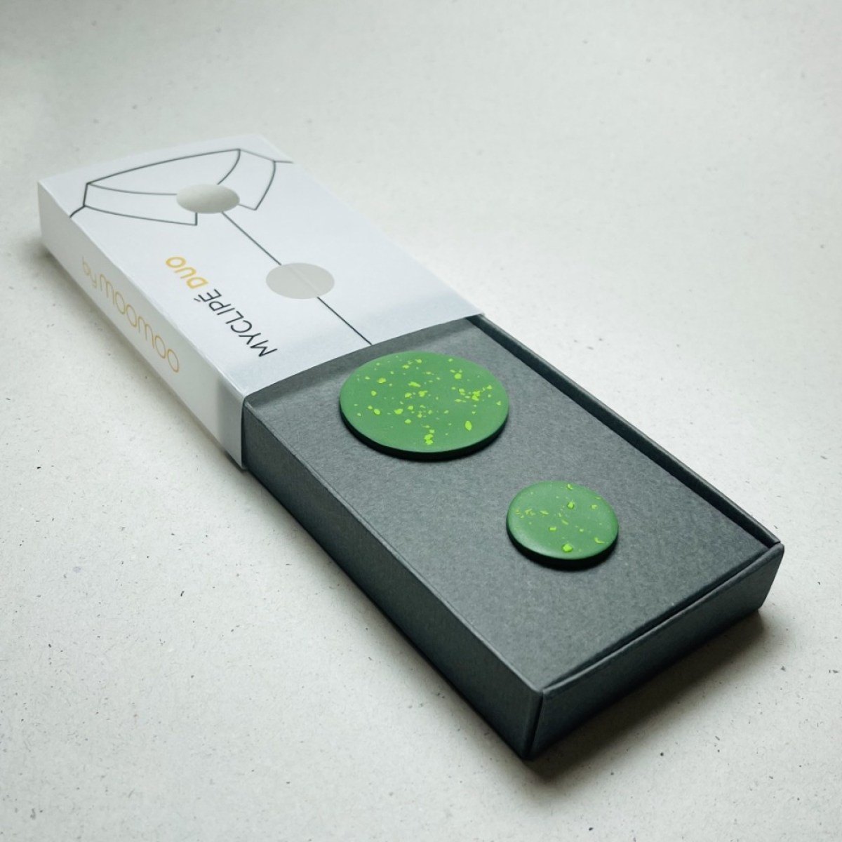 DUO CIRCLE OLIVE GREEN-LIME